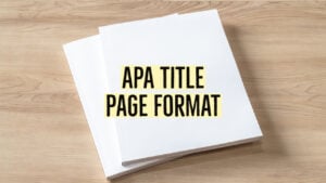 apa title page format 1